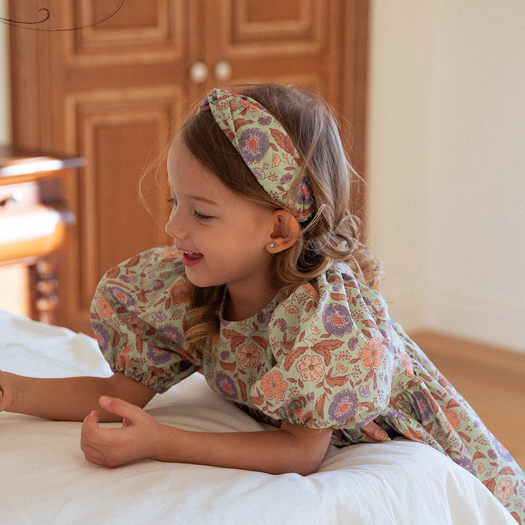 NOU NOU Freesia Hair Band in Mint | girls hair accessory | Victoria Kids Wear