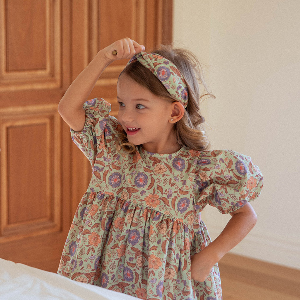 NOU NOU Freesia Hair Band Mint – girls hair accessory close-up detail