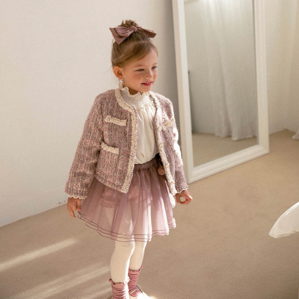 The classic tweed little lady jacket - Pink