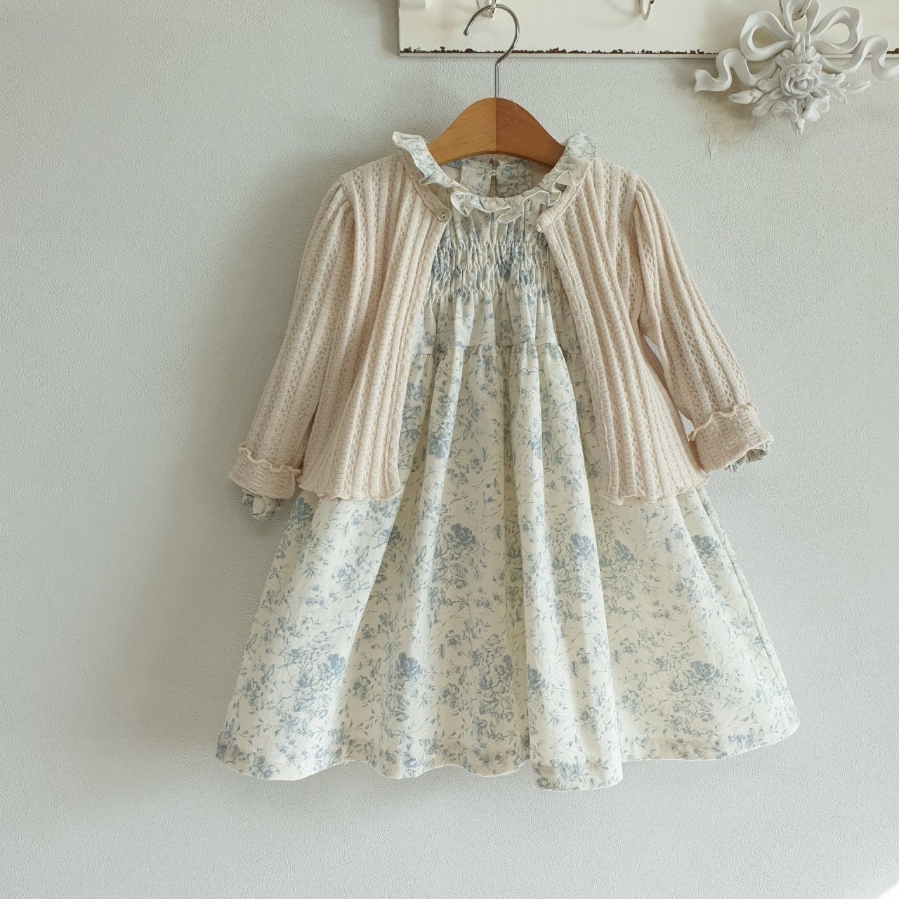 Hailey Toile De Jouy Print Dress - Blue