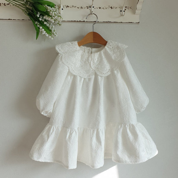 Kate Cotton Eyelet Dress - Ivory