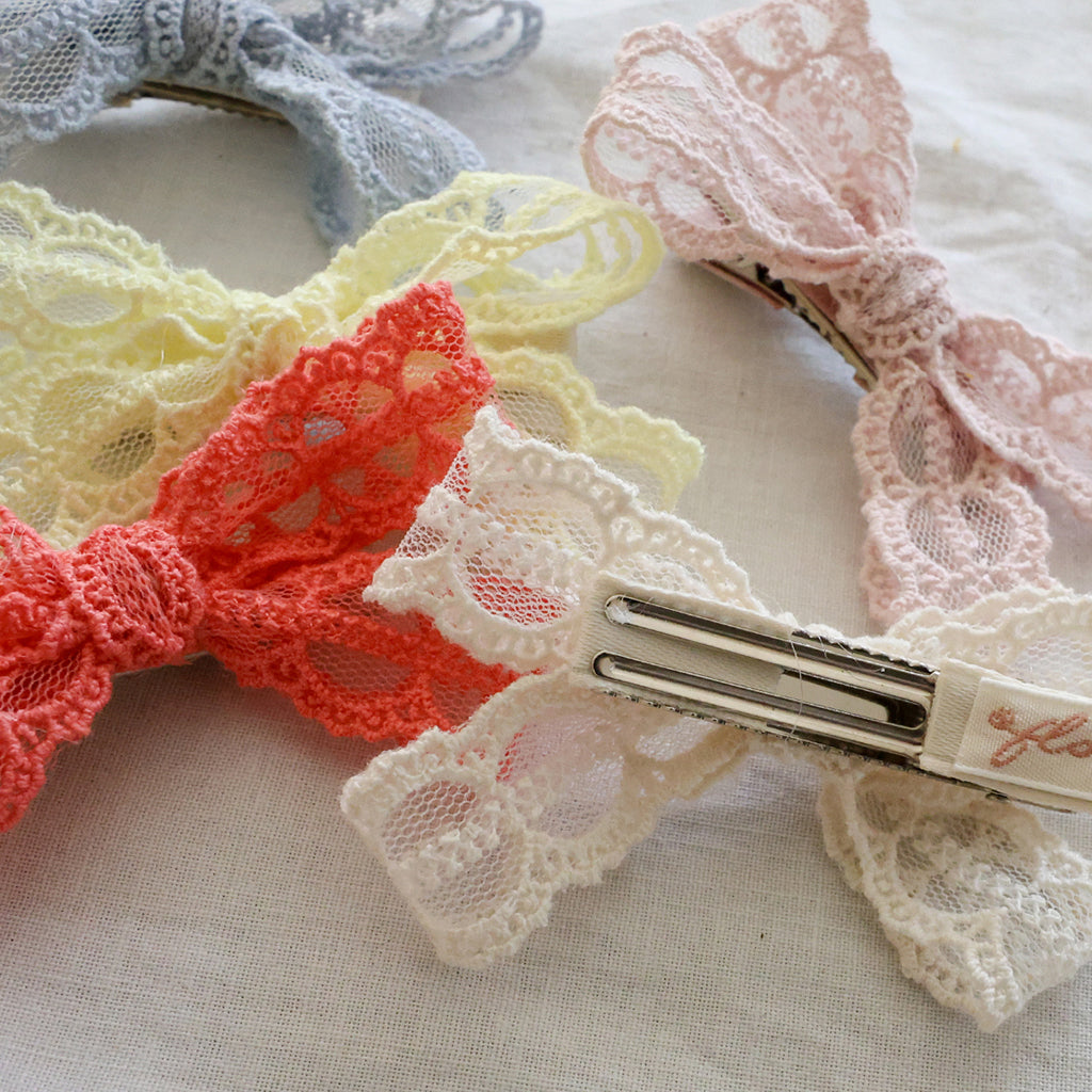 Lou Bow Hair Clip - Yellow
