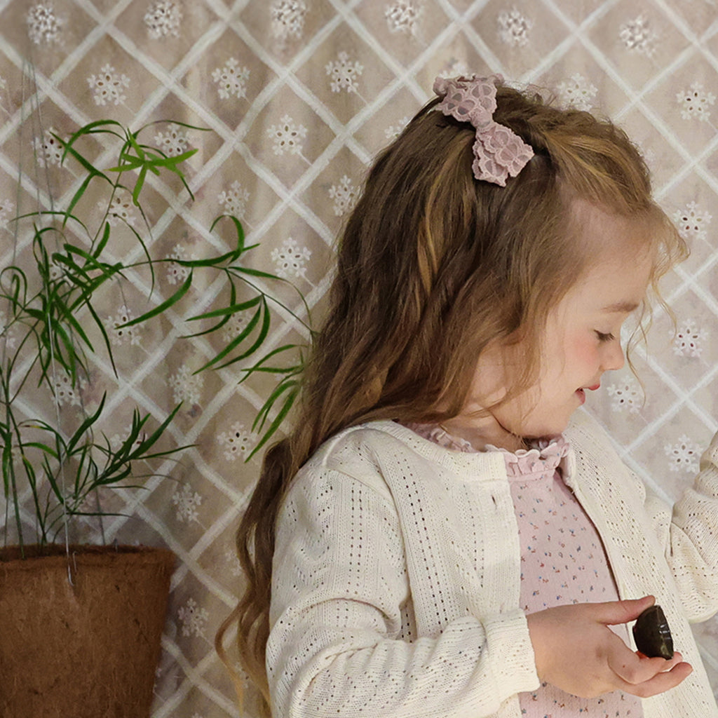Puella Flo Lou Bow Hair Clip in Pink | girls hair accessory | Victoria Kids Wear