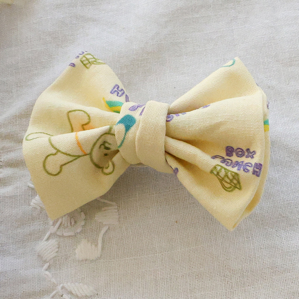Teddy Knot Hair Clip - Yellow
