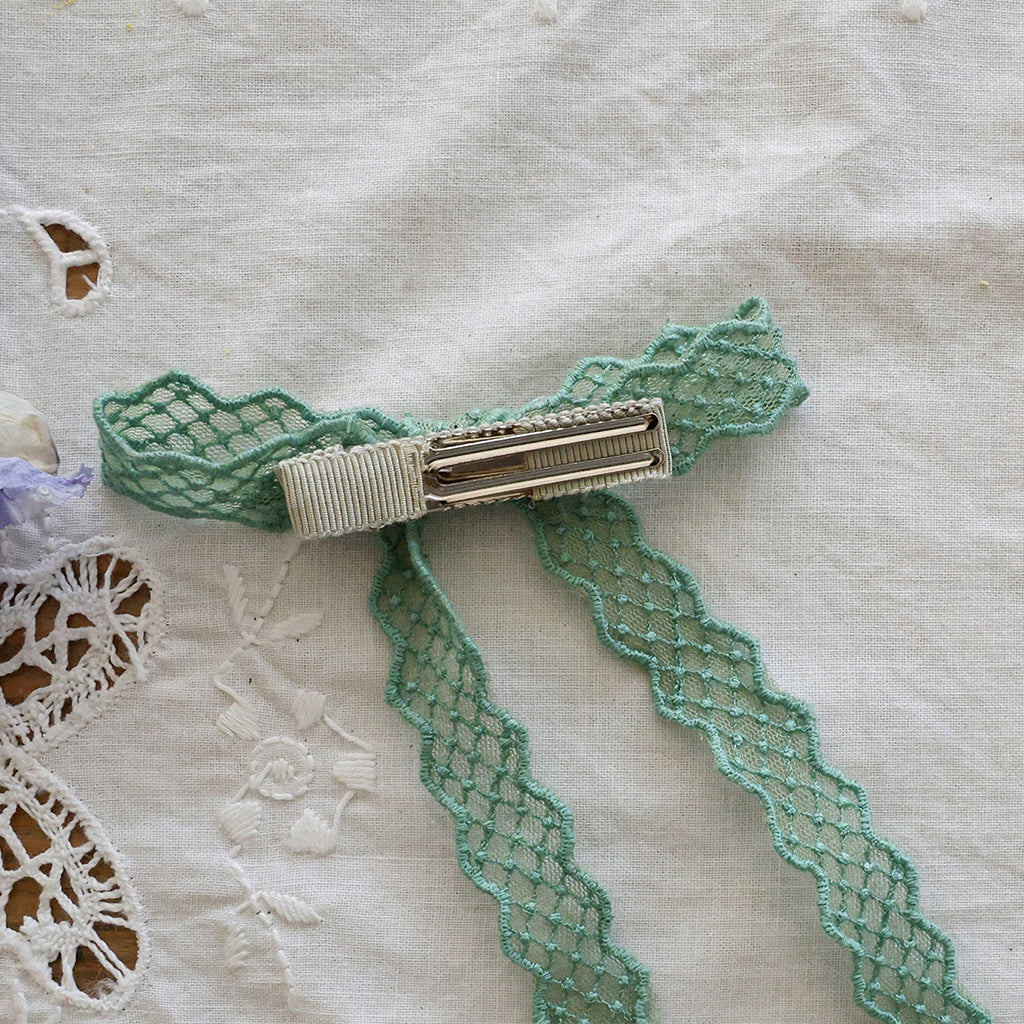 Rio Twisted Hair Clip - Green