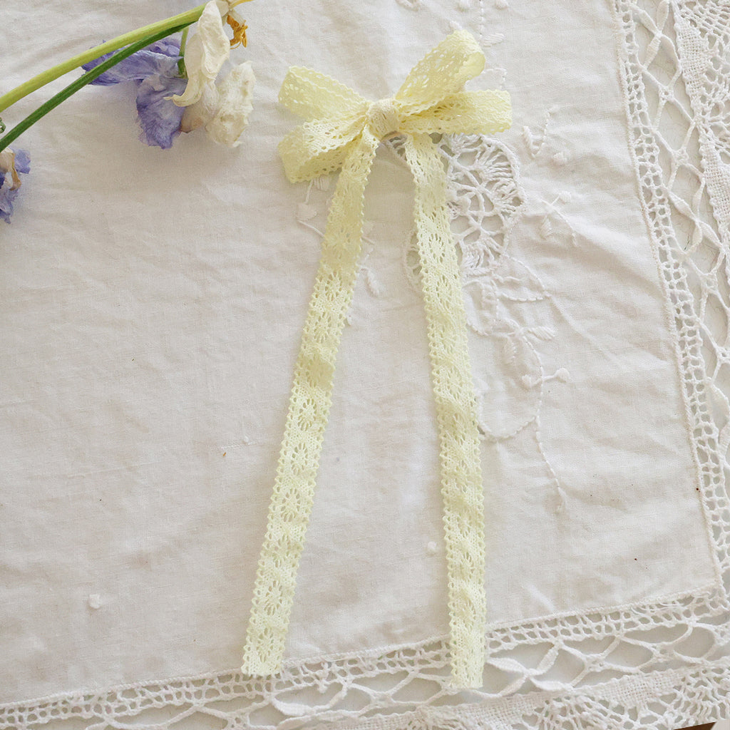 Puella Flo Jen Floral Hair Pin Yellow – girls hair accessory close-up detail