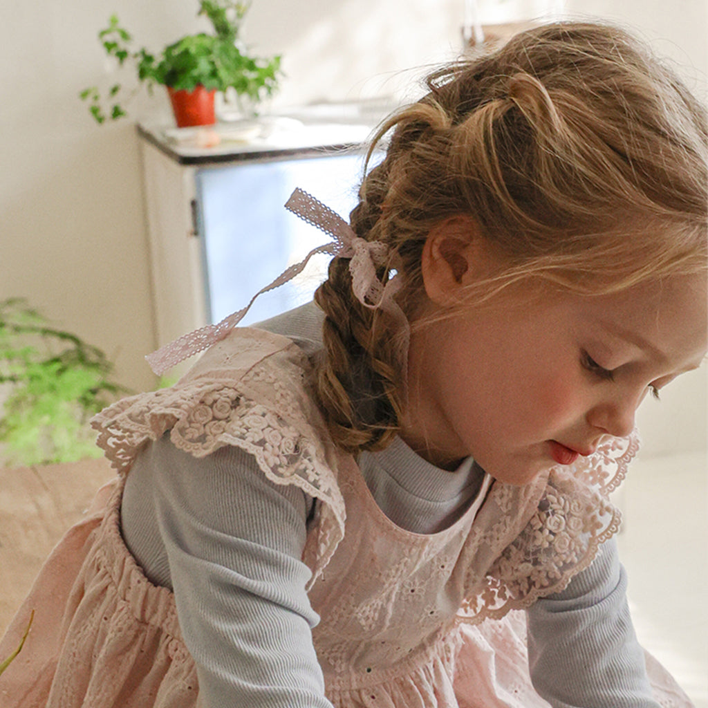 Puella Flo Jen Floral Hair Pin Pink – girls hair accessory alternate view