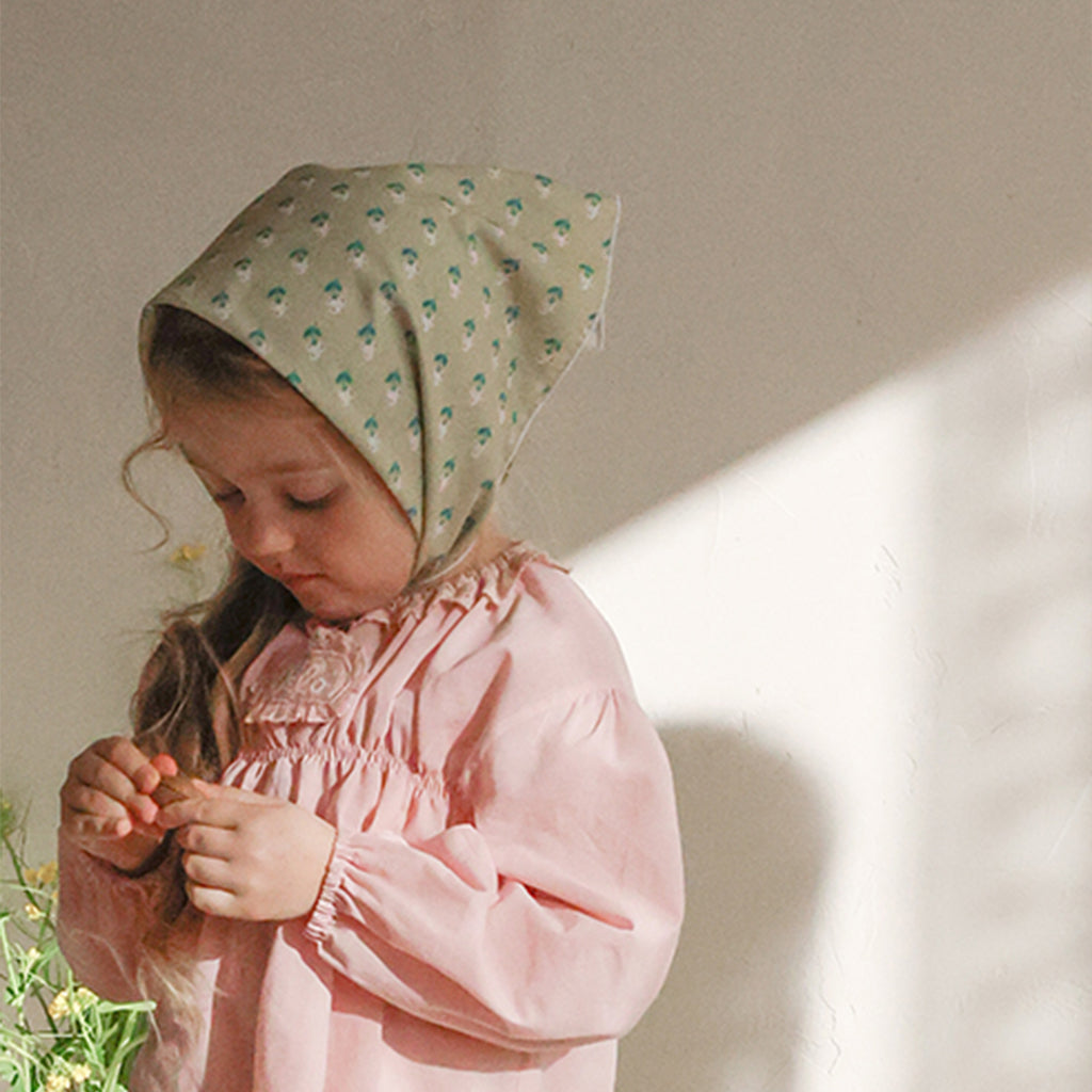 Puella Flo Arona Scarf Pattern C in Green | girls hair accessory | Victoria Kids Wear