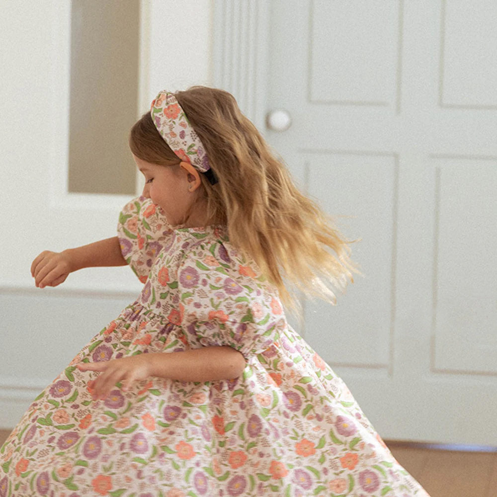 Child wearing NOU NOU Freesia Hair Band in Pink
