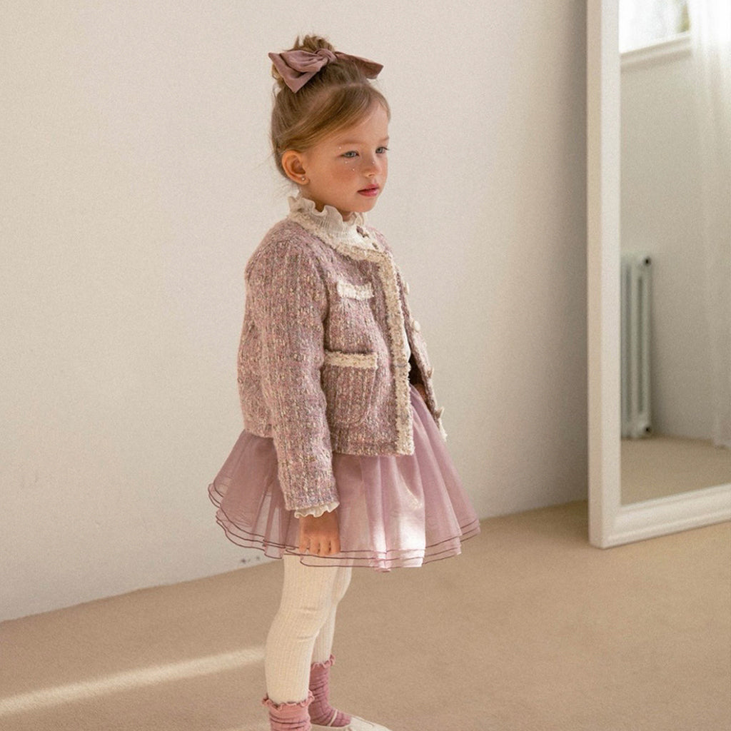 The classic tweed little lady jacket - Pink