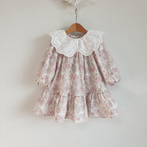 Kate Cotton Eyelet Dress - Pink