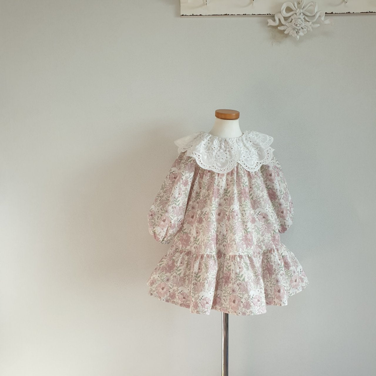 Kate Cotton Eyelet Dress - Pink