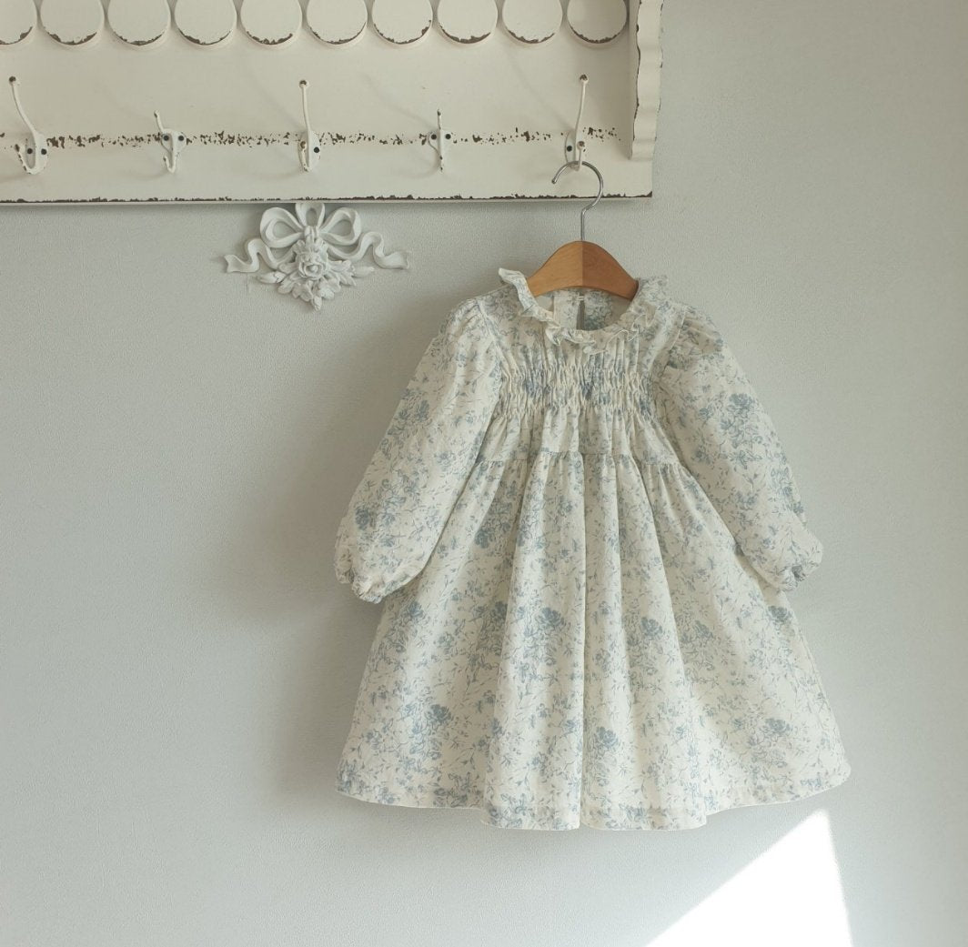 Hailey Toile De Jouy Print Dress - Blue