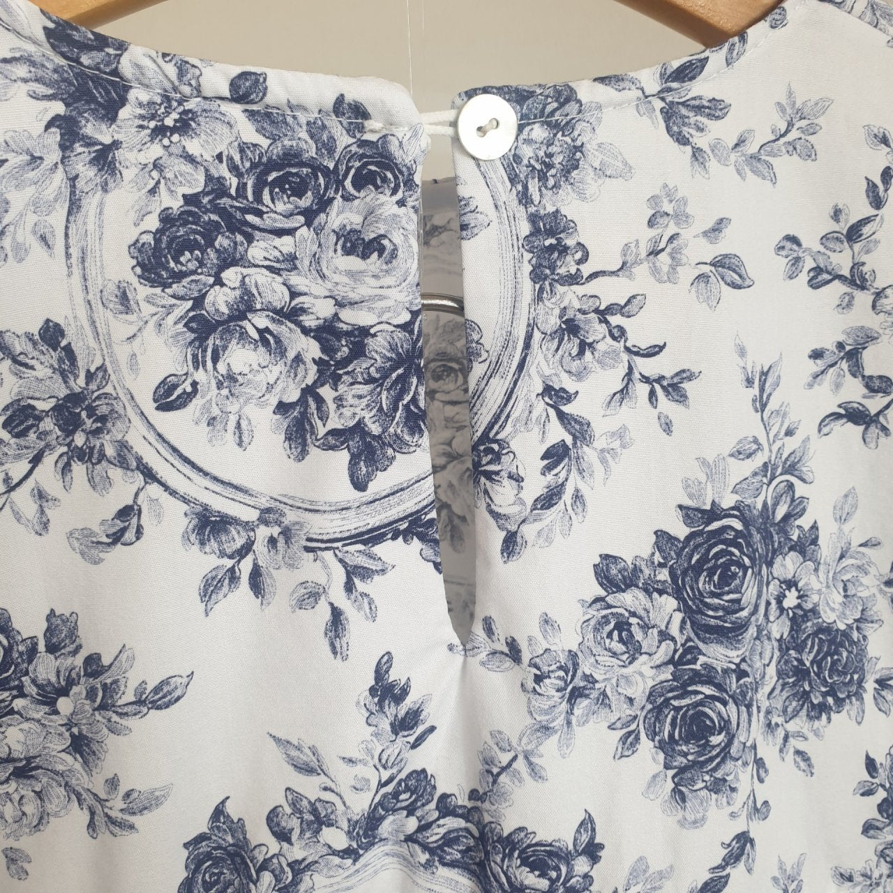 Eva Tiered Puff Sleeve Dress - Blue