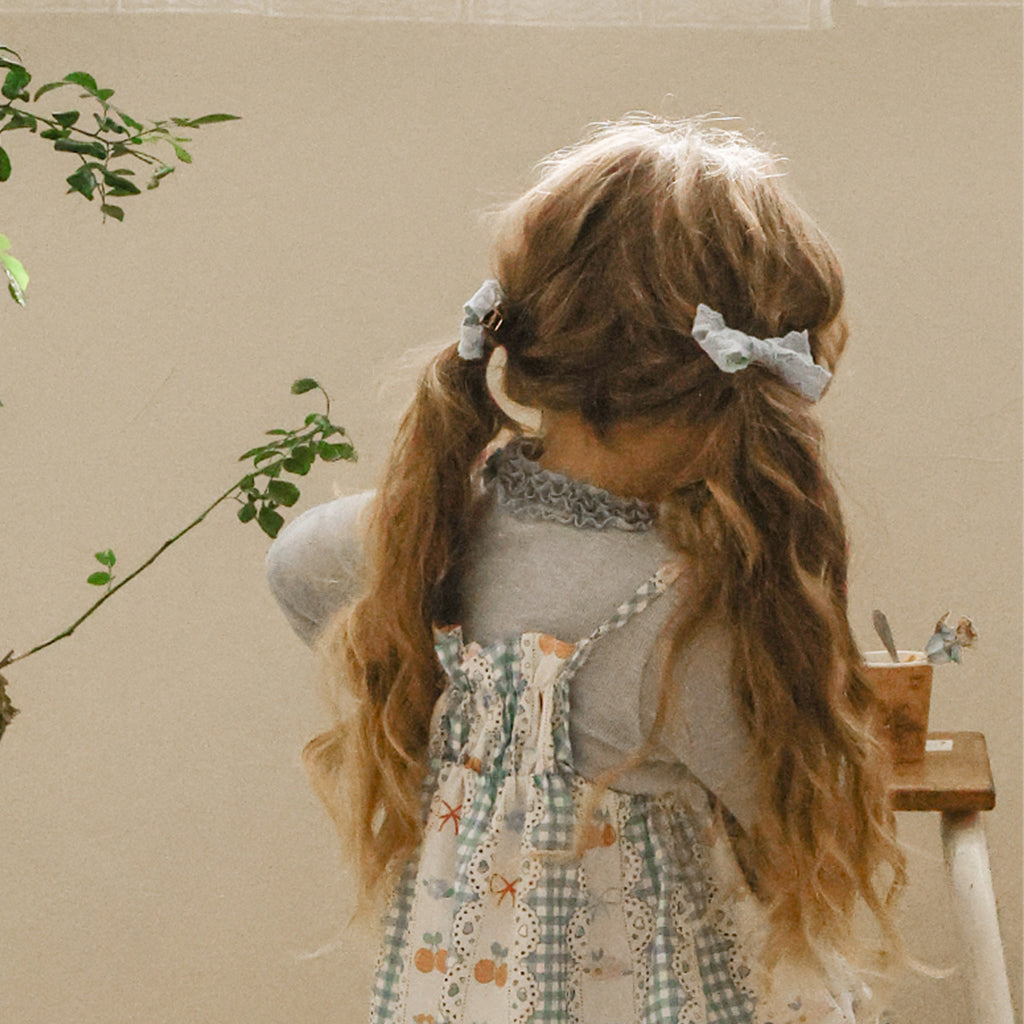 Puella Flo Lou Bow Hair Clip in Blue | girls hair accessory | Victoria Kids Wear