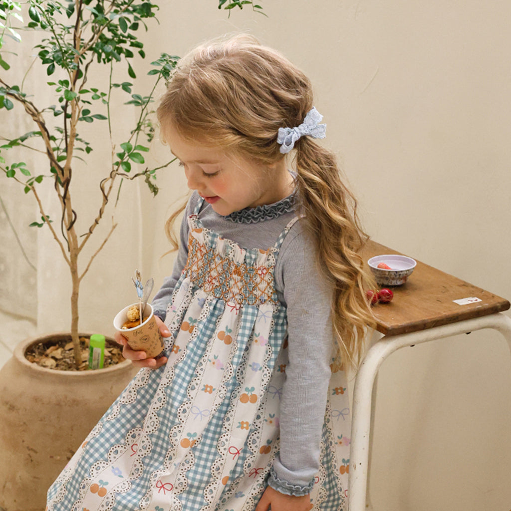 Lou Bow Hair Clip - Blue