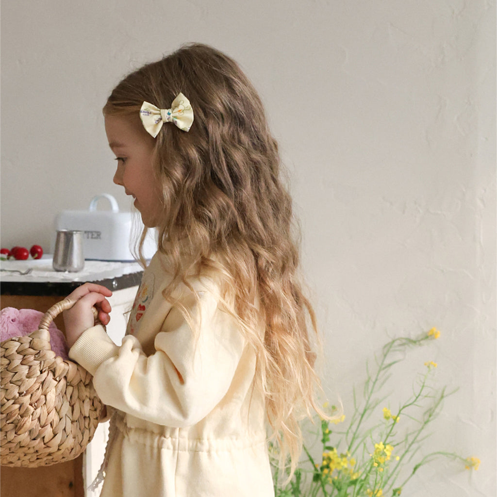 Teddy Knot Hair Clip - Yellow