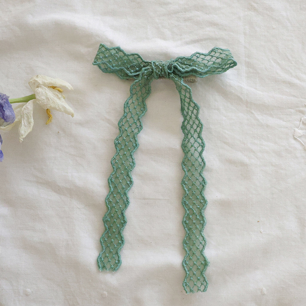 Rio Twisted Hair Clip - Green