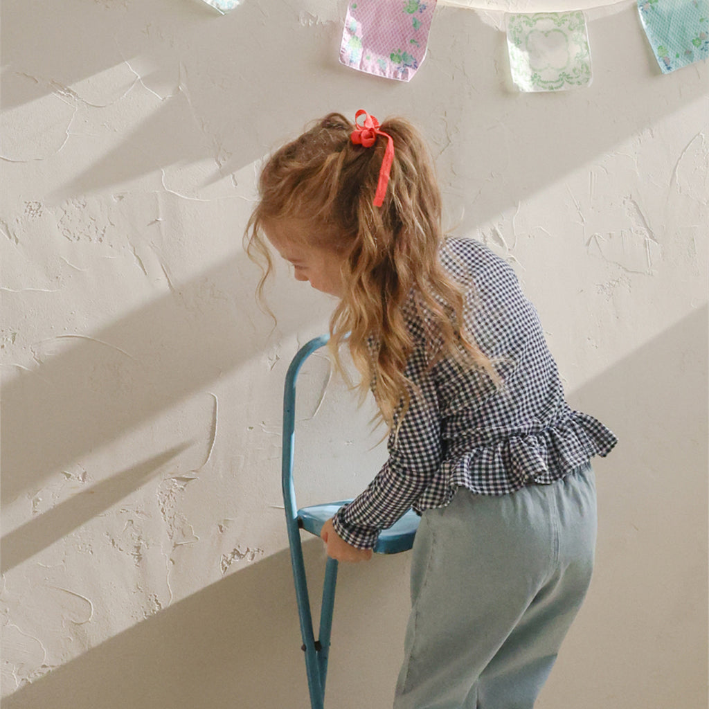 Puella Flo Jen Floral Hair Pin in Red | girls hair accessory | Victoria Kids Wear