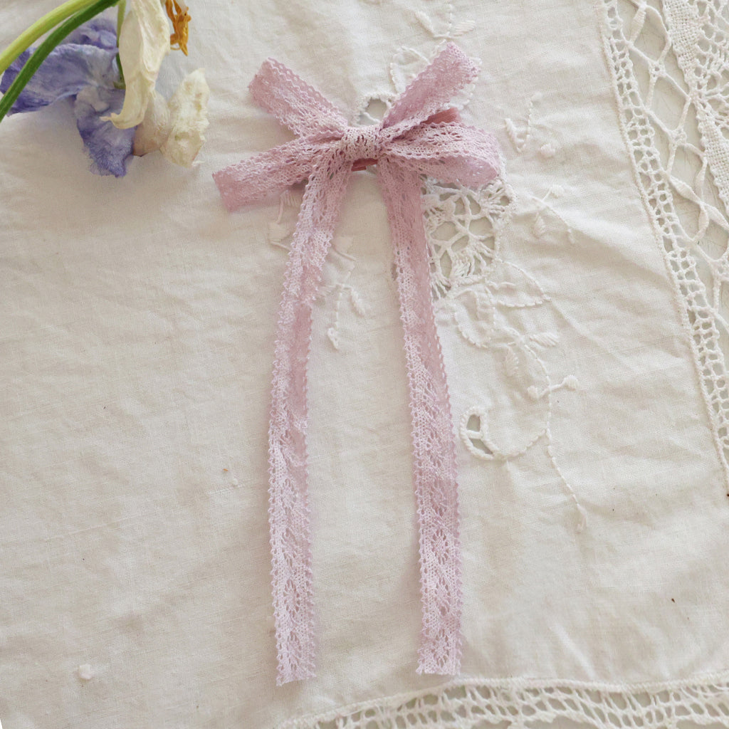 Puella Flo Jen Floral Hair Pin Pink – girls hair accessory close-up detail